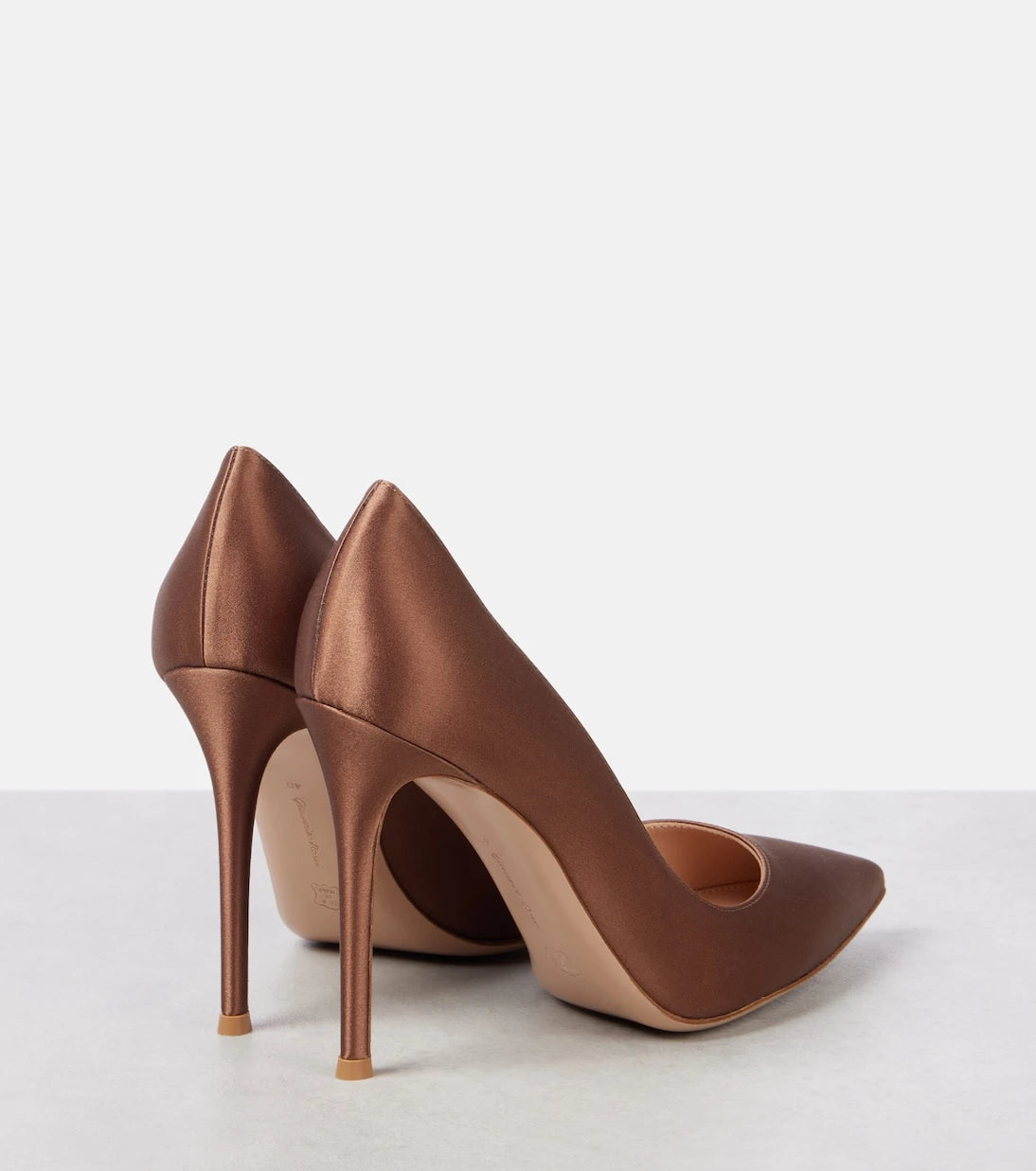 Gianvito Rossi - Gianvito 105 saten topuklu ayakkabı