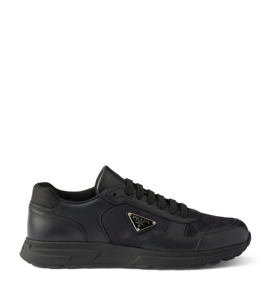 Prada Re-Nylon and Leather Prax 2.0 Low-Top Sneakers