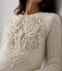 Cashmere Floral Sweater CREAM