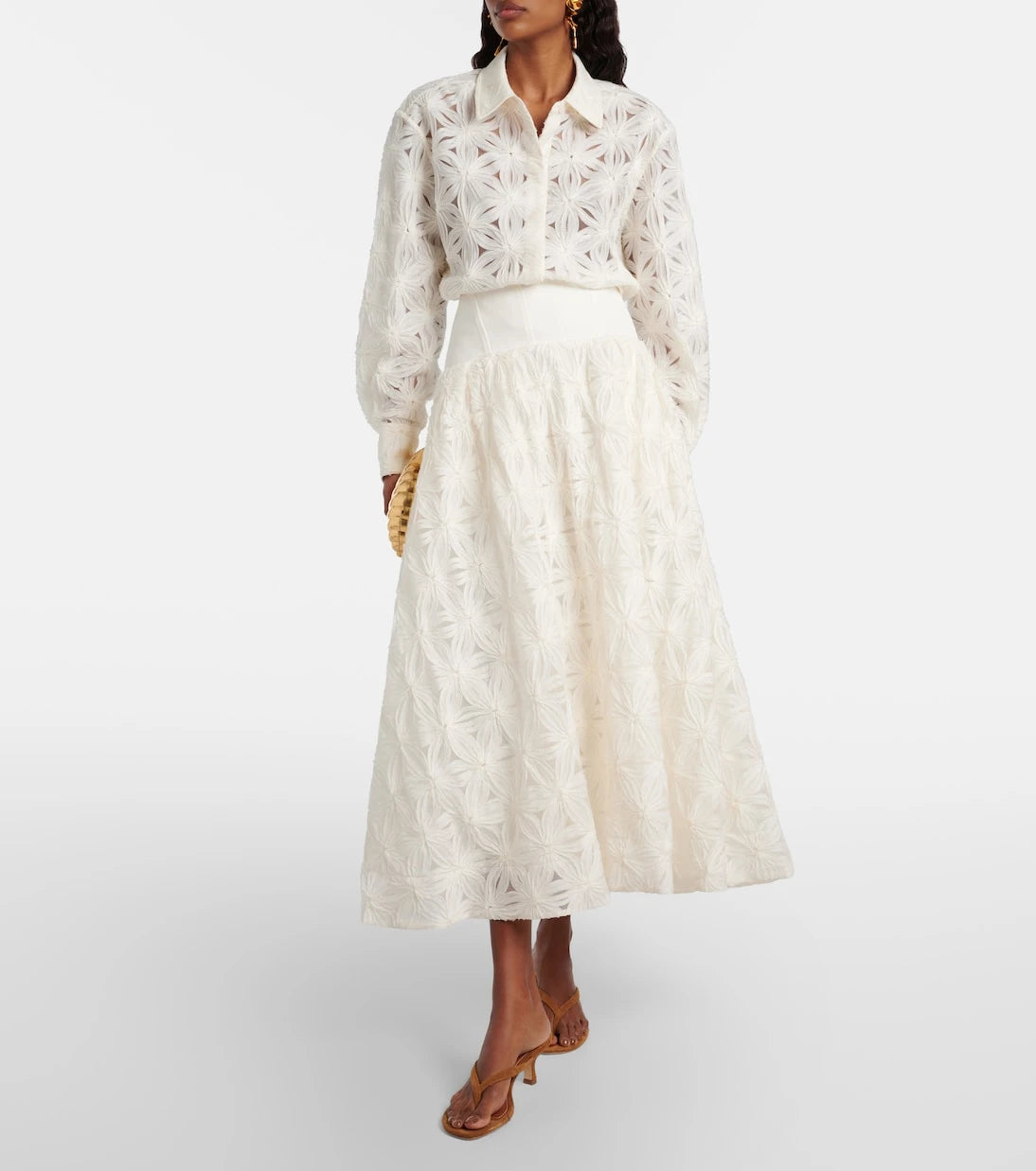 Simkhai - Anders cropped floral blouse