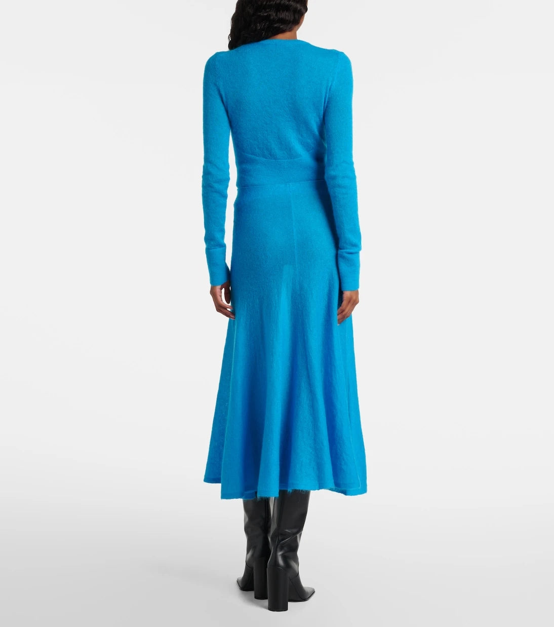 Alaïa - Circle mohair and wool-blend midi skirt