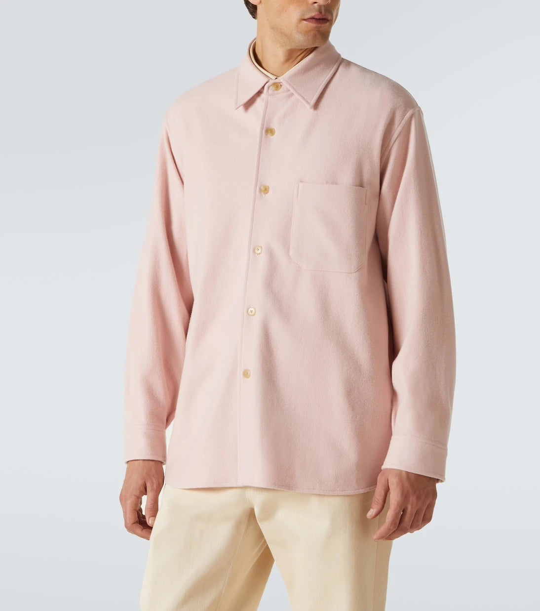 Auralee - Wool flannel overshirt