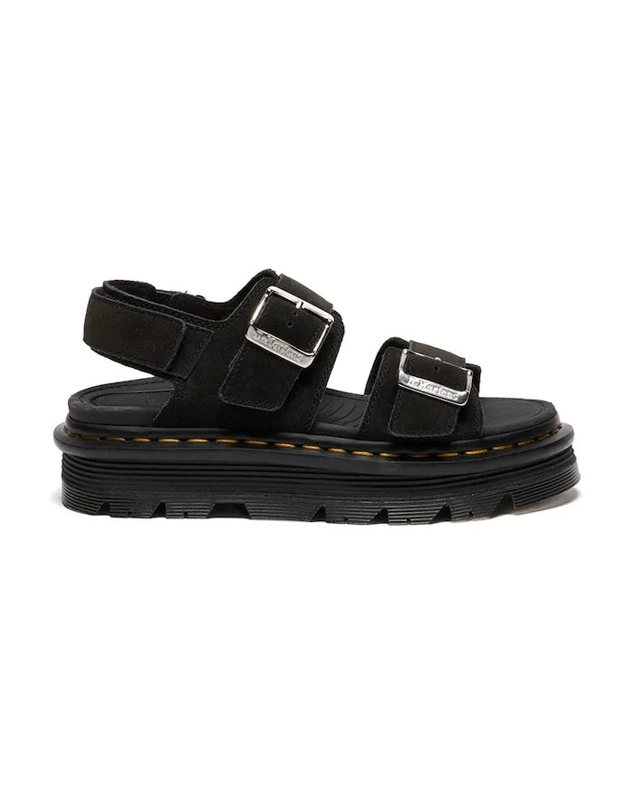 Dr. Martens platform kadın süet sandalet ayakkabısı ZebZag Sandal
