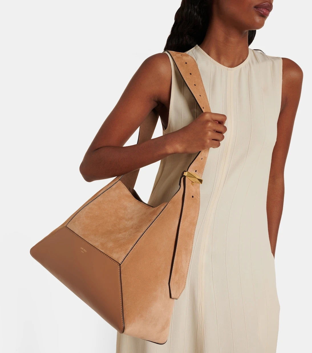 Jimmy Choo - Diamond Medium suede shoulder bag