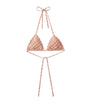 Burberry Pink Halterneck Check Bikini Top