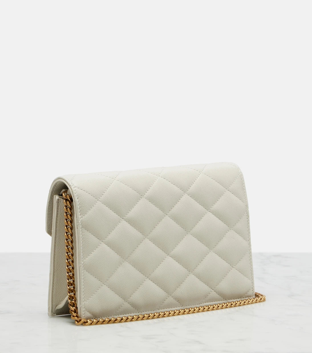 Saint Laurent - Paris leather wallet on chain