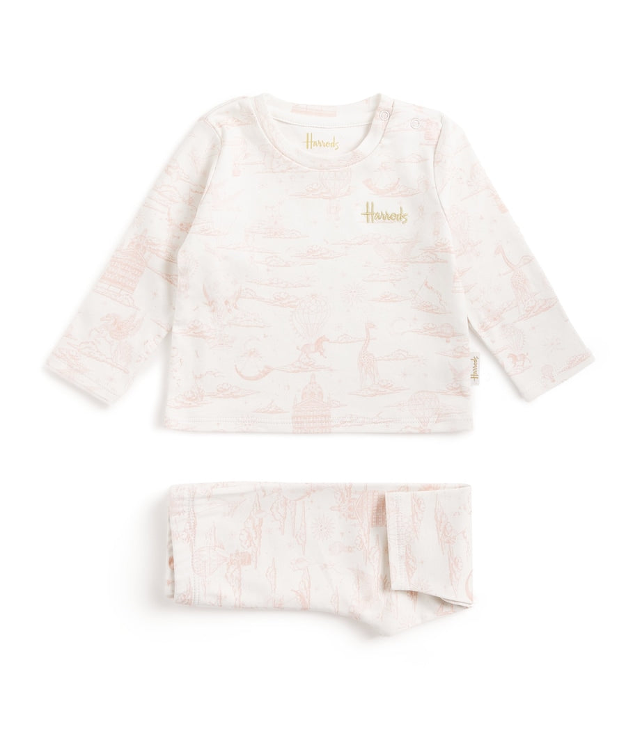 Harrods Pima Cotton Balloon Top and Trousers Set (0-18 Months)