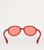Moncler Red Injected Caprice ME8006 Sunglasses