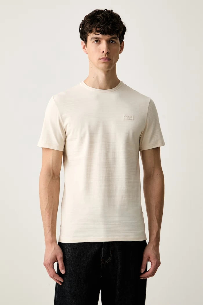 Guess pamuk ve elastanlı basic erkek tişört