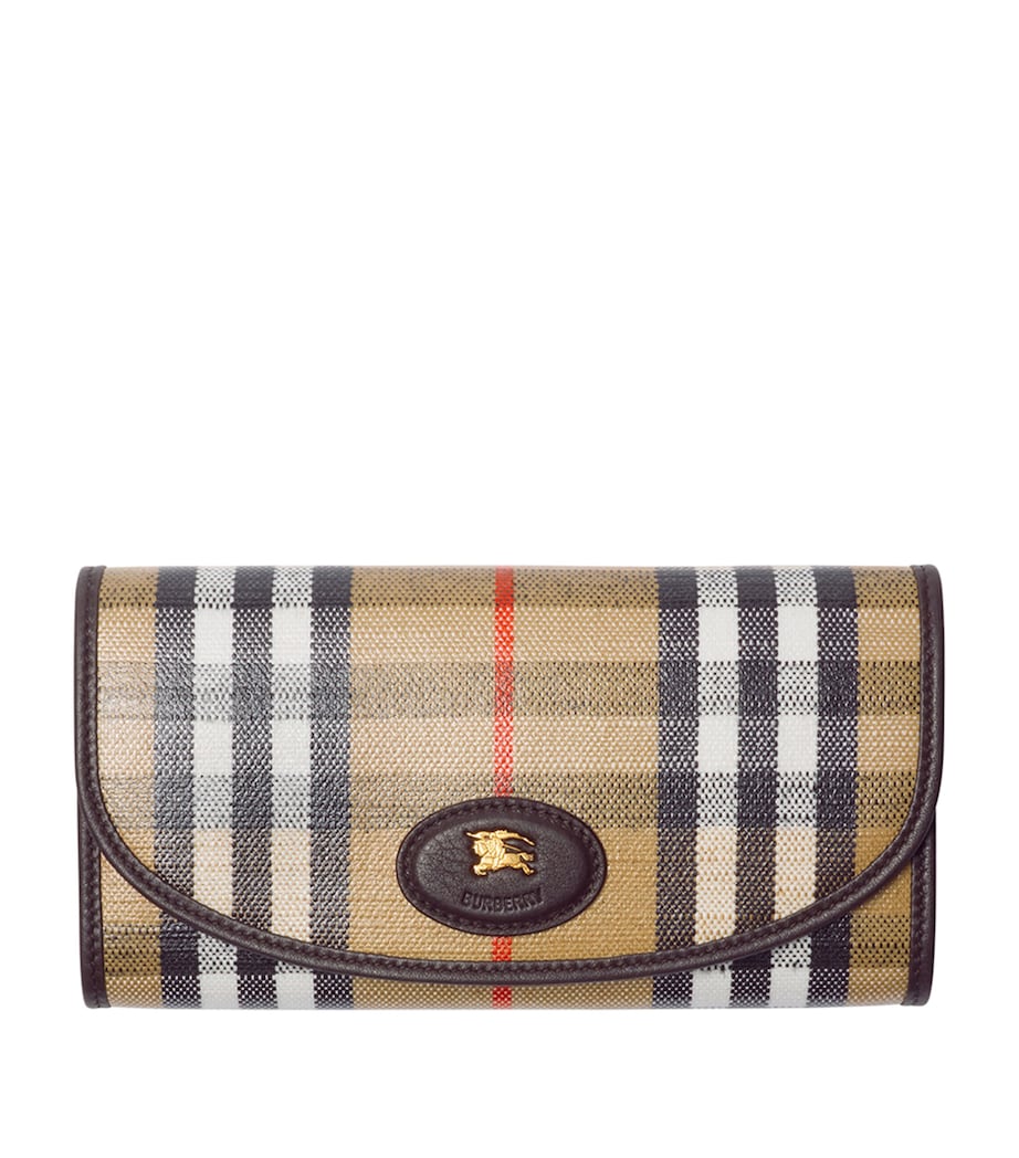 Beige Check Wallet