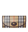 Beige Check Wallet
