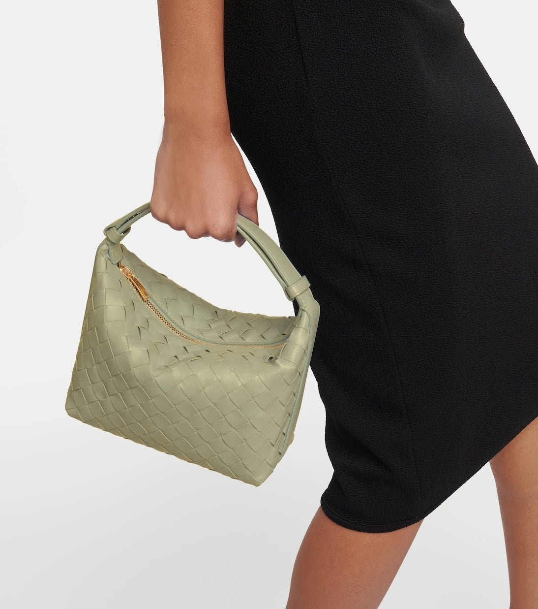 Bottega Veneta - حقيبة يد والاس من الجلد المجدول
