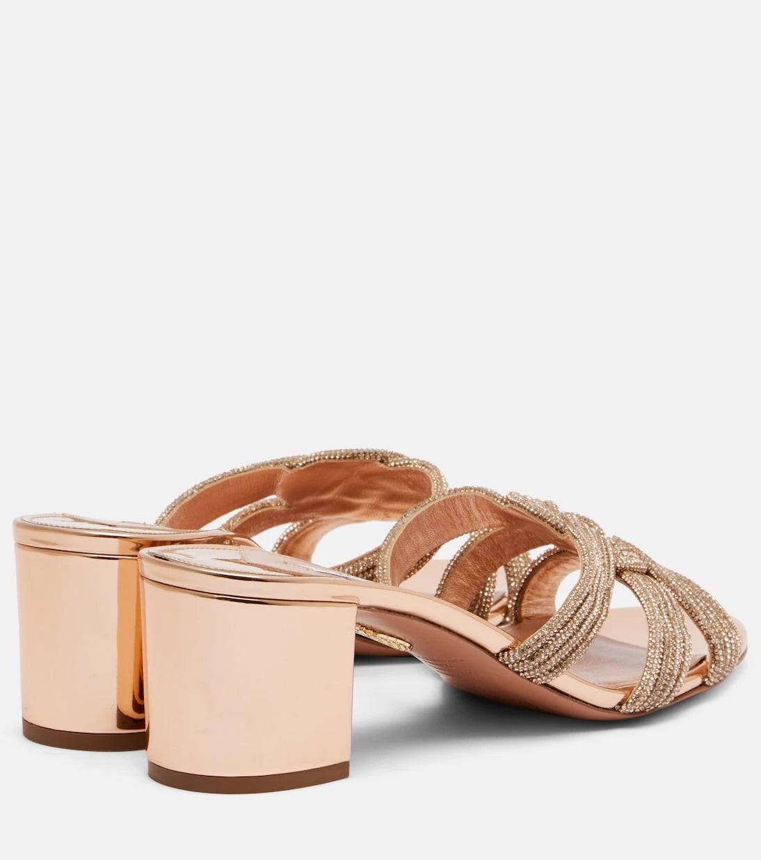 Aquazzura - Felix embellished leather sandals