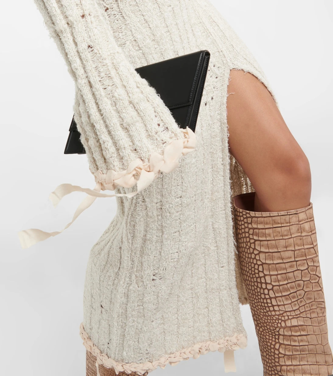 Acne Studios - Crochet wool-blend maxi skirt