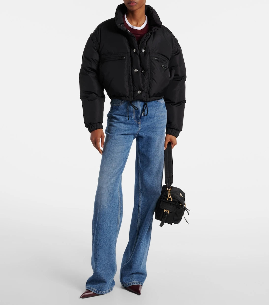 Prada - Re-Nylon cropped down jacket