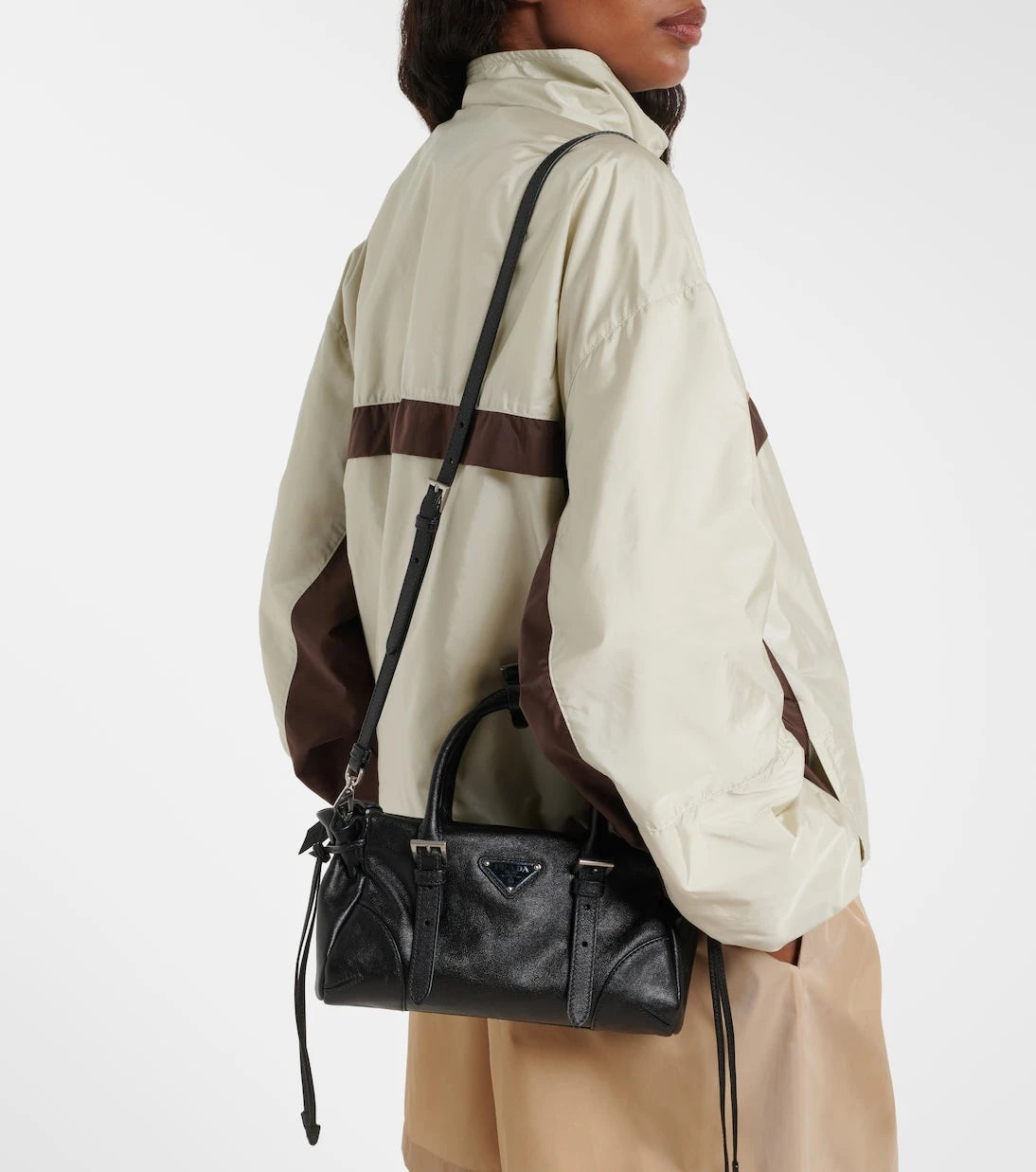 Prada - Prada Bonnie Small leather top-handle bag