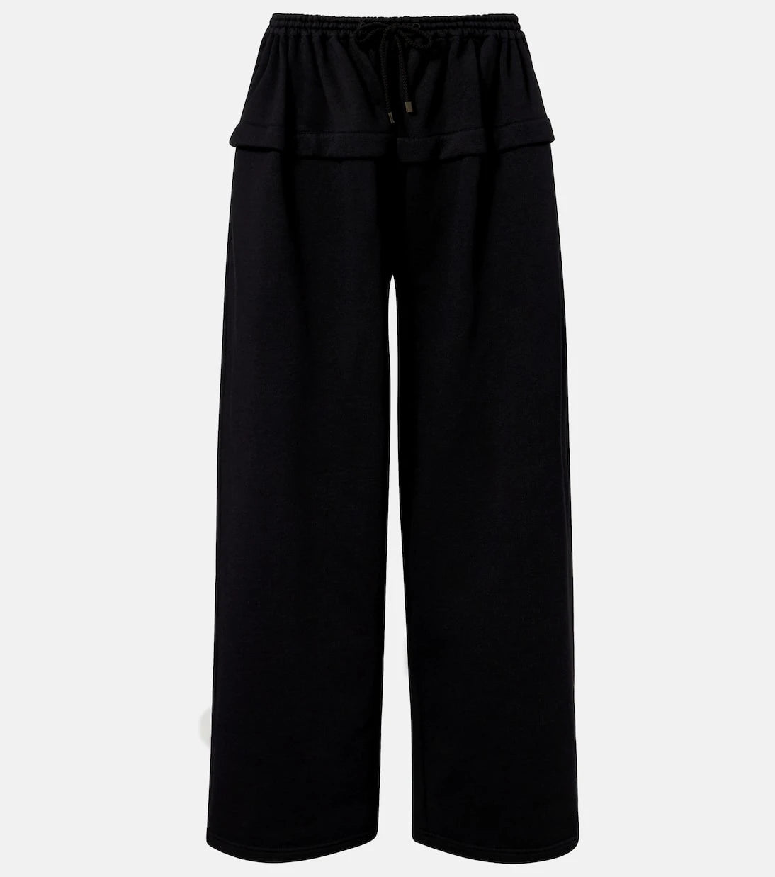 Alaïa - بنطال رياضي قطني واسع الساقين