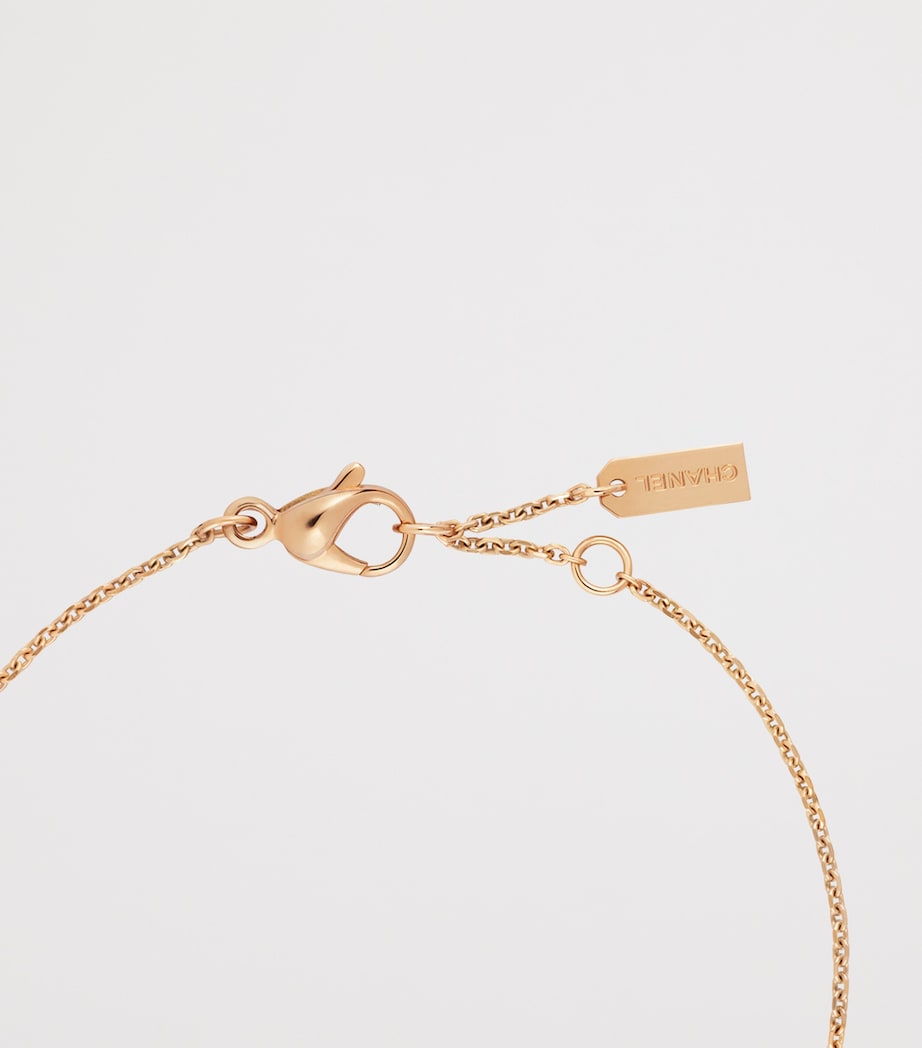 CHANEL Rose Gold and Diamond Extrait de Camélia Bracelet