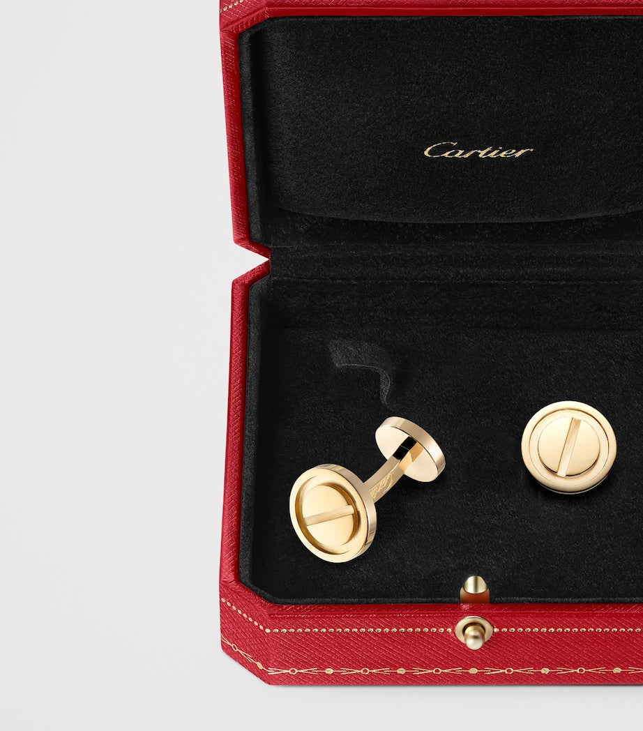 Yellow Gold LOVE Cufflinks