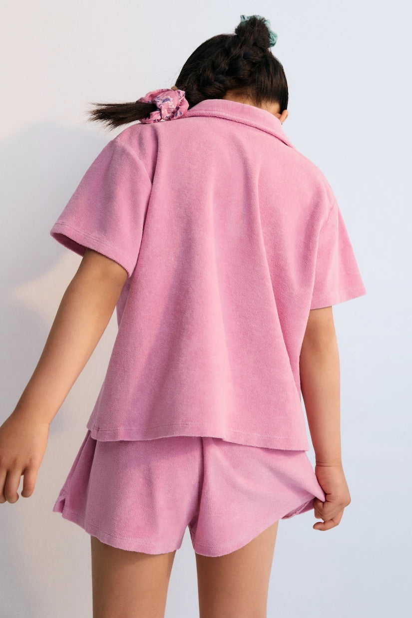 The New Society - Briseis cotton terry shorts