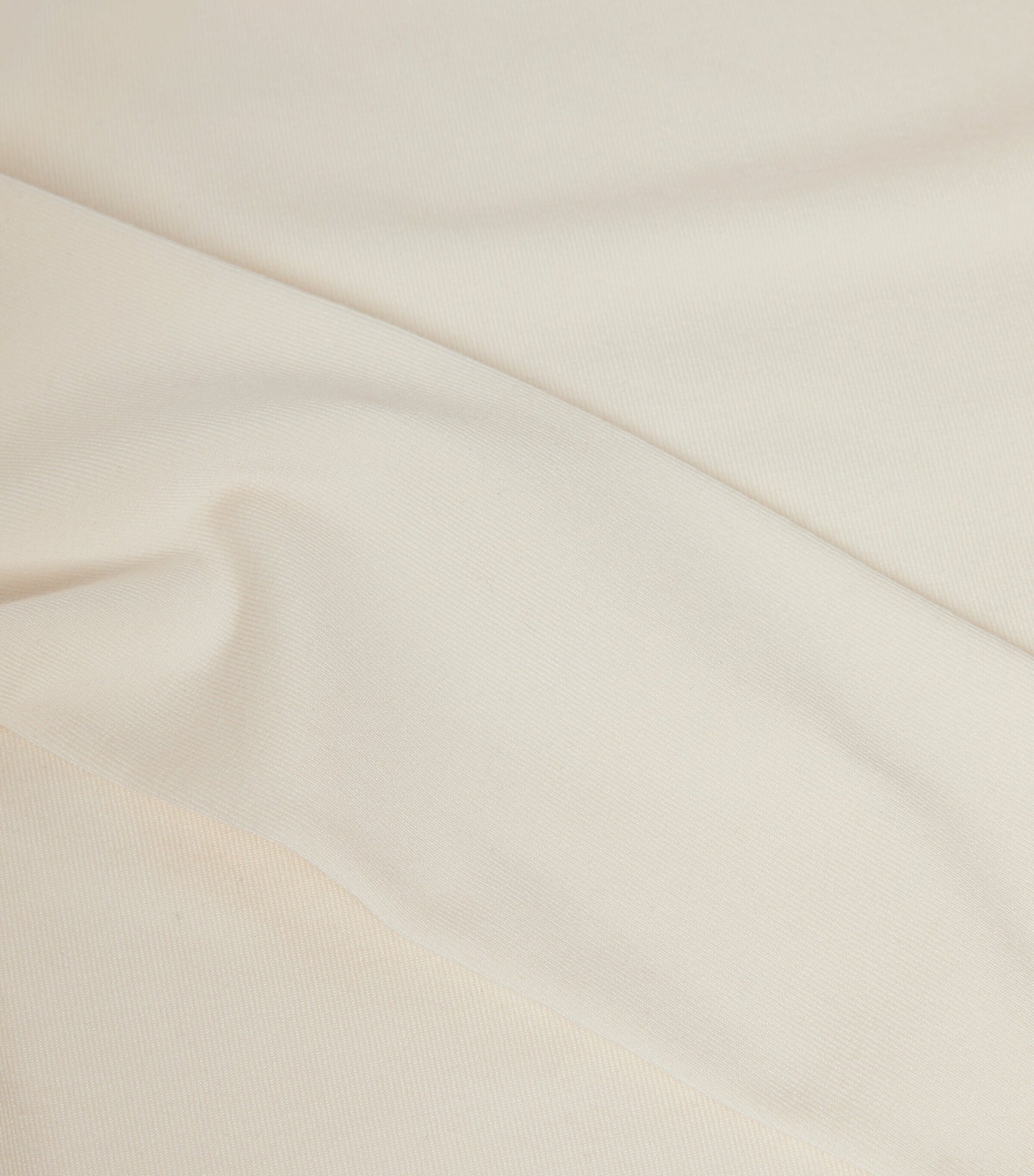 Ivory Silk Stretch High Neck Top