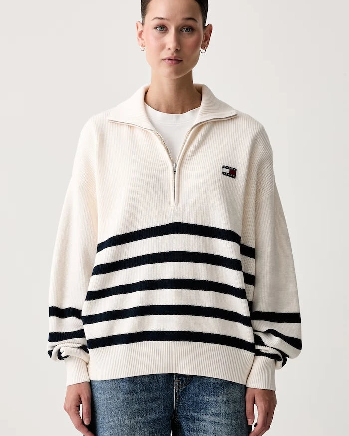 Tommy Jeans Kadın Pamuk Kazak