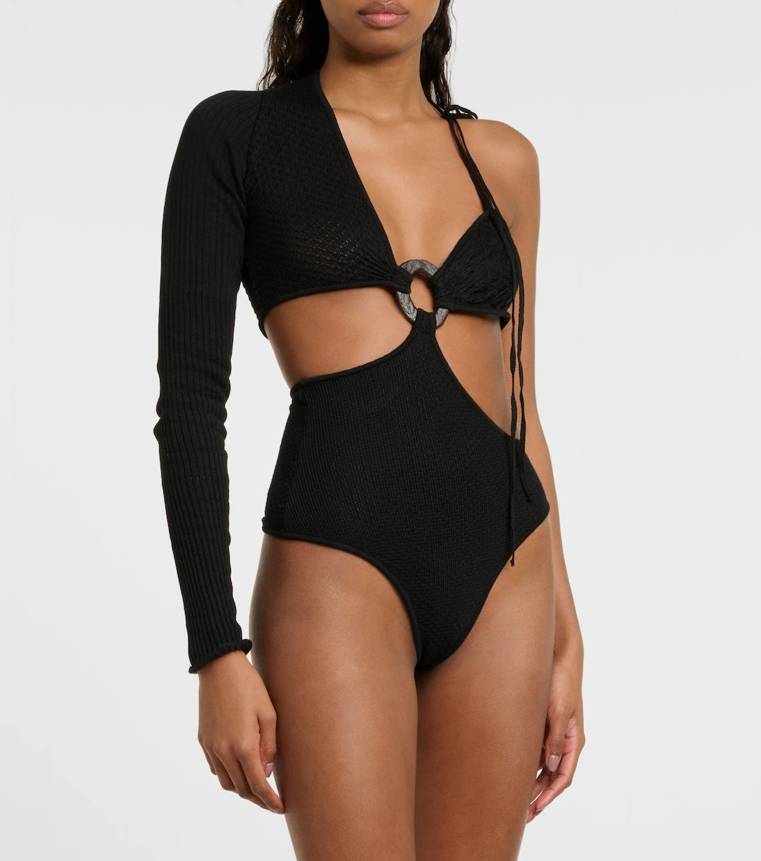 Roberta Einer - Legato asymmetric cotton bodysuit