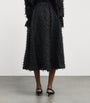 Palmer//Harding Black Organza Gentle Collide Midi Skirt