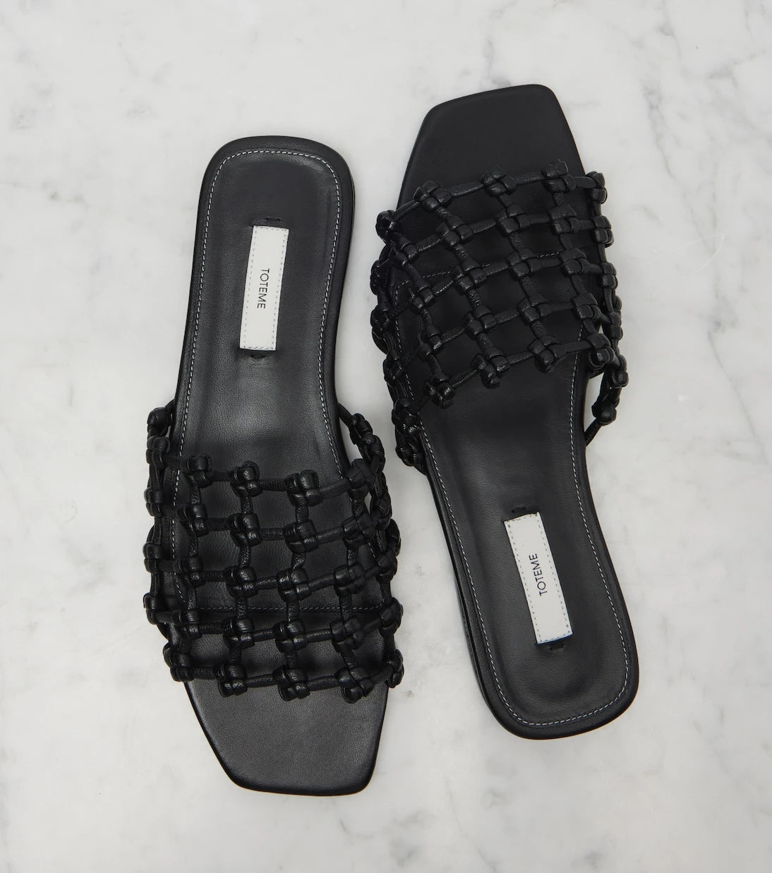 Toteme - Woven leather slides