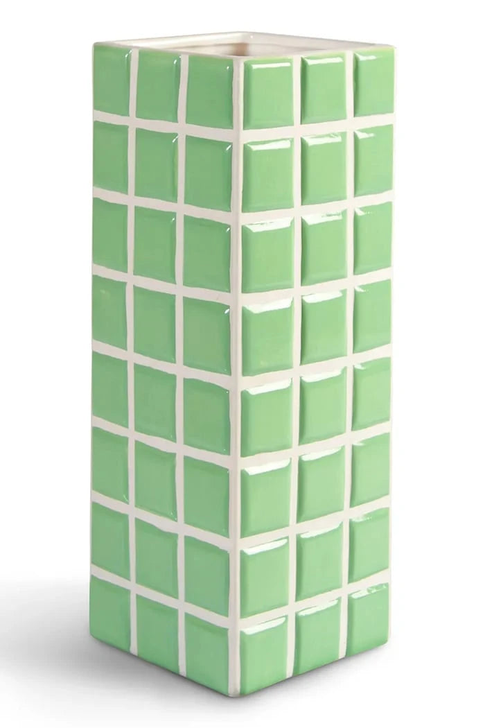 Декоративна ваза &k amsterdam tile mint 28 cm