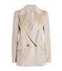 Veronica Beard Nude Corduroy Double-Breasted Sevyn Blazer