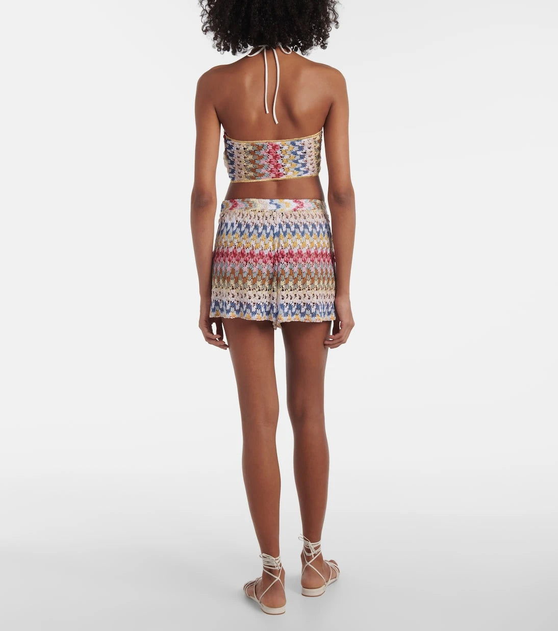 Missoni - Knitted lamé shorts