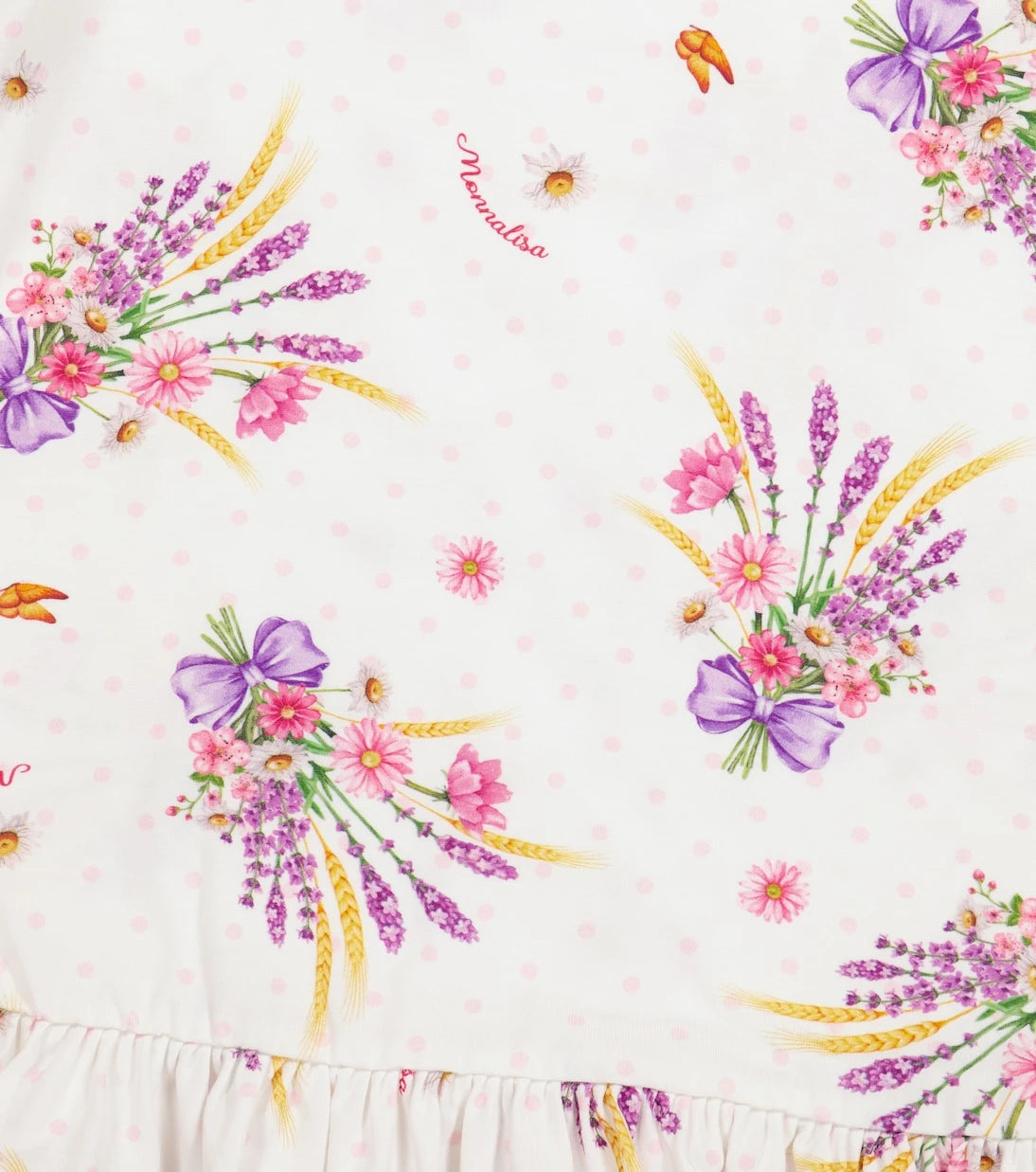 Monnalisa - Floral stretch-cotton jersey dress