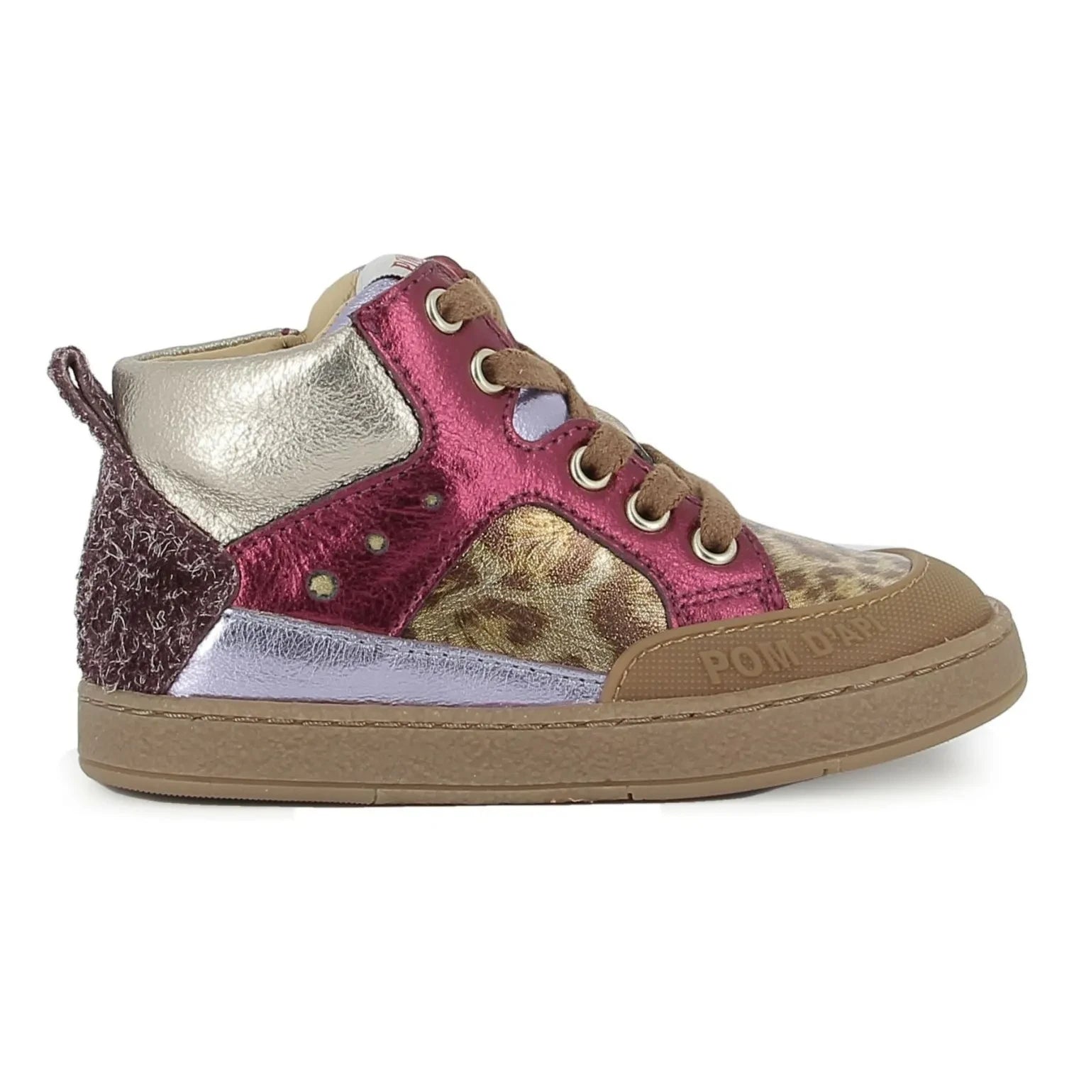 Pom d'Api - Bump Leopard Mousse Sneakers | Fuchsia