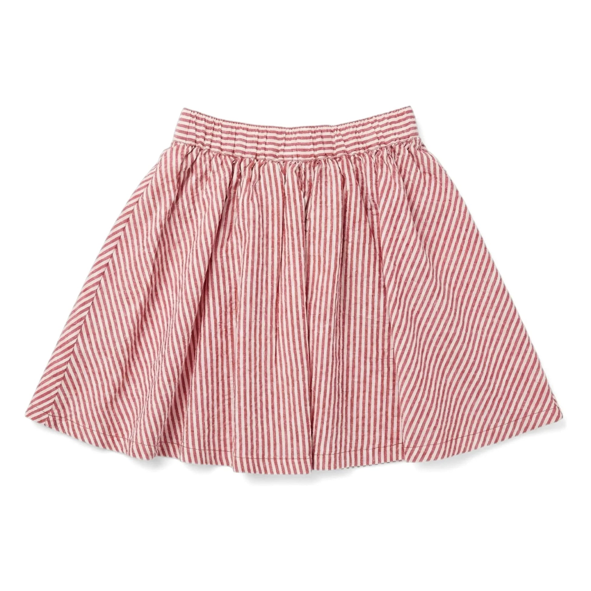 Smallable Kid - Melody Striped Skirt | Cherry red