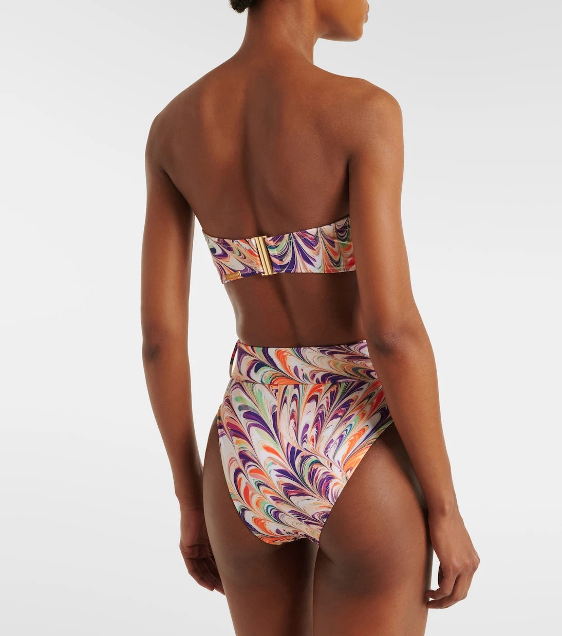 Alexandra Miro - Iris belted printed bikini bottoms