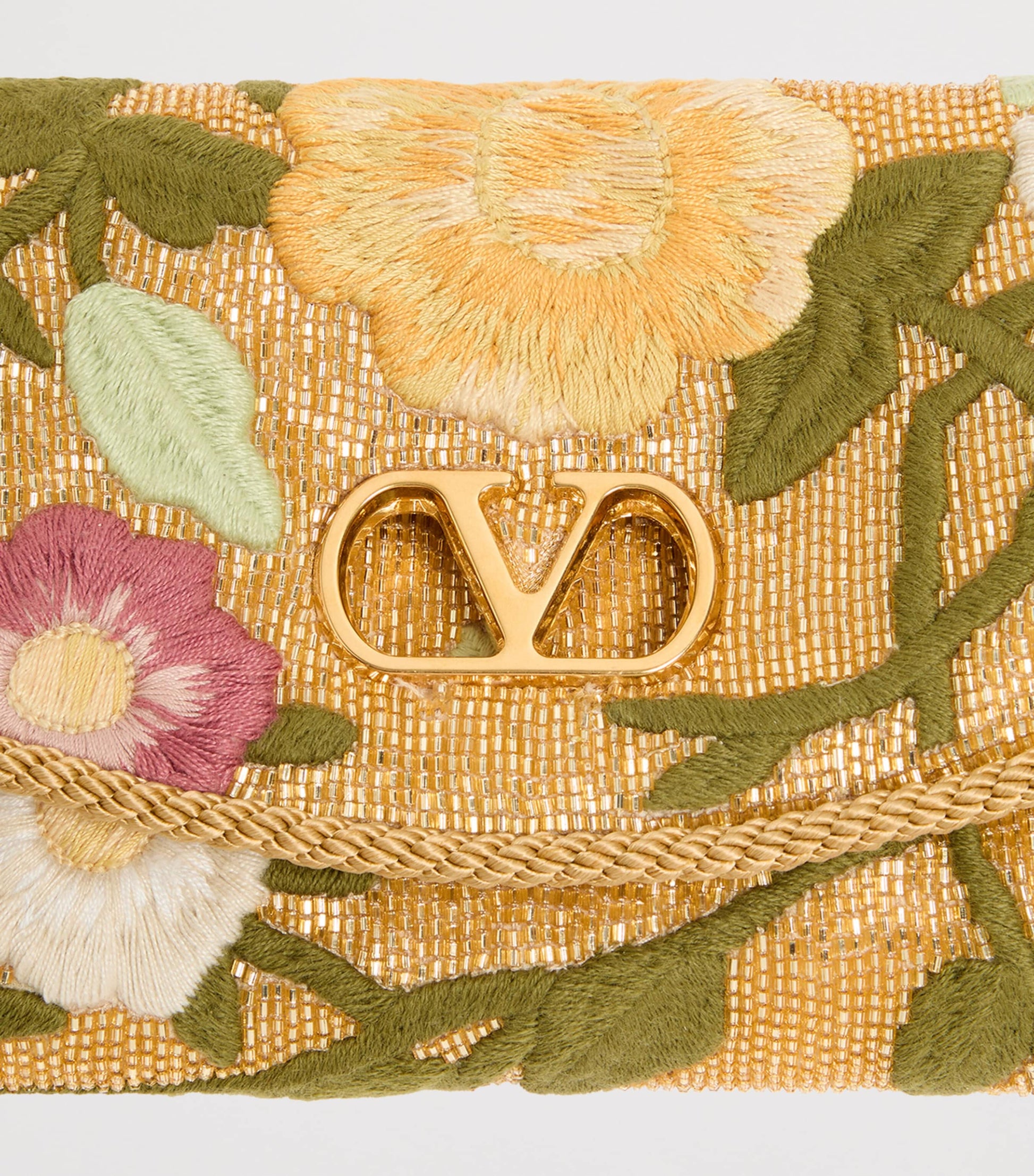 Small Embroidered DeVain Shoulder Bag