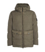 Stone Island Green Wind-Resistant Hooded Parka