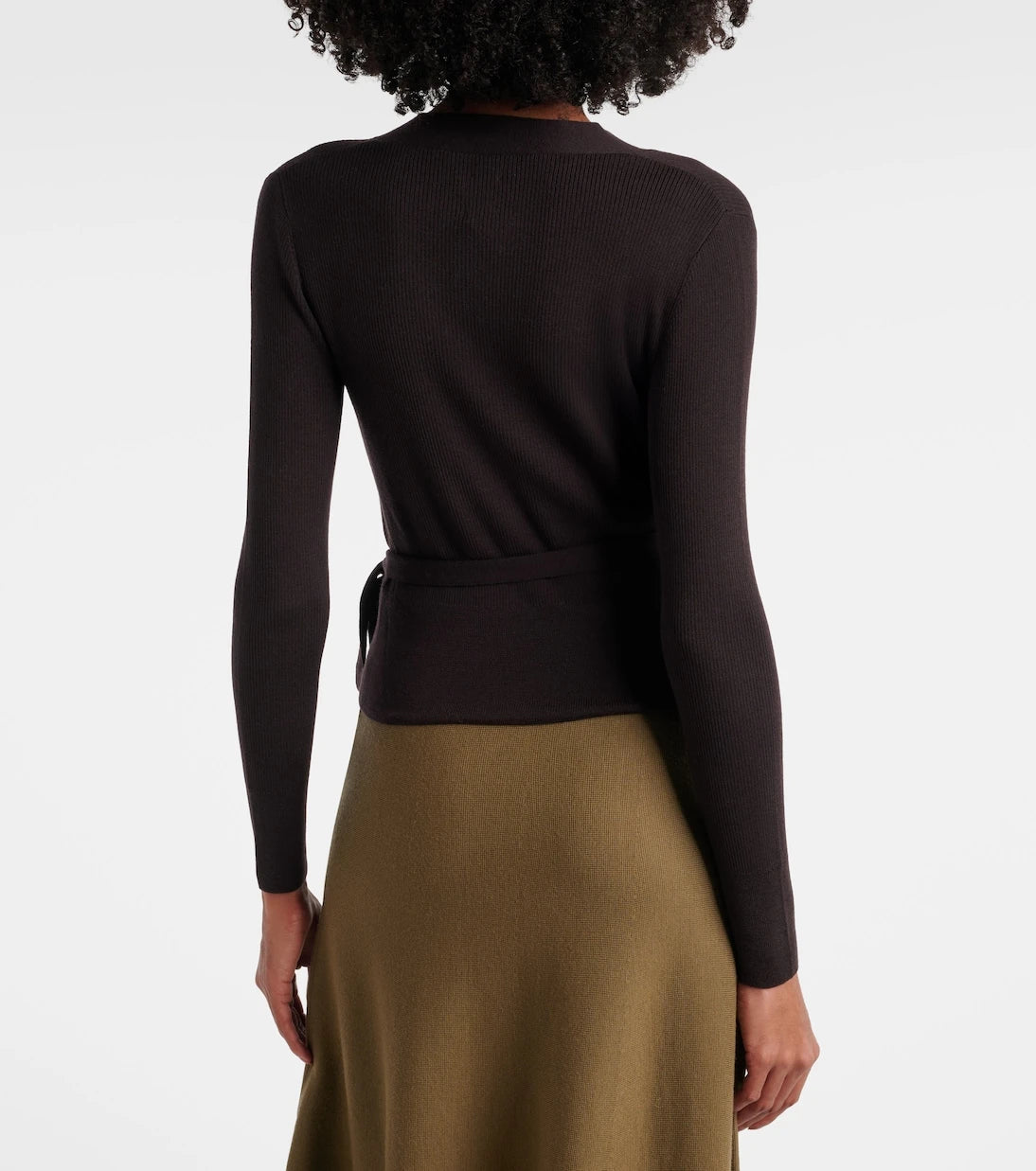 Jardin des Orangers - Virgin wool wrap cardigan