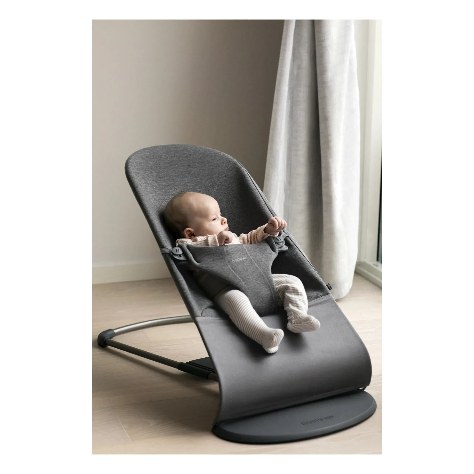 BabyBjörn - Bliss 3D Jersey Baby Bouncer | Charcoal