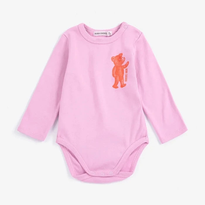 Bobo Choses pamuklu elastanlı bebek body Softpaw Monster