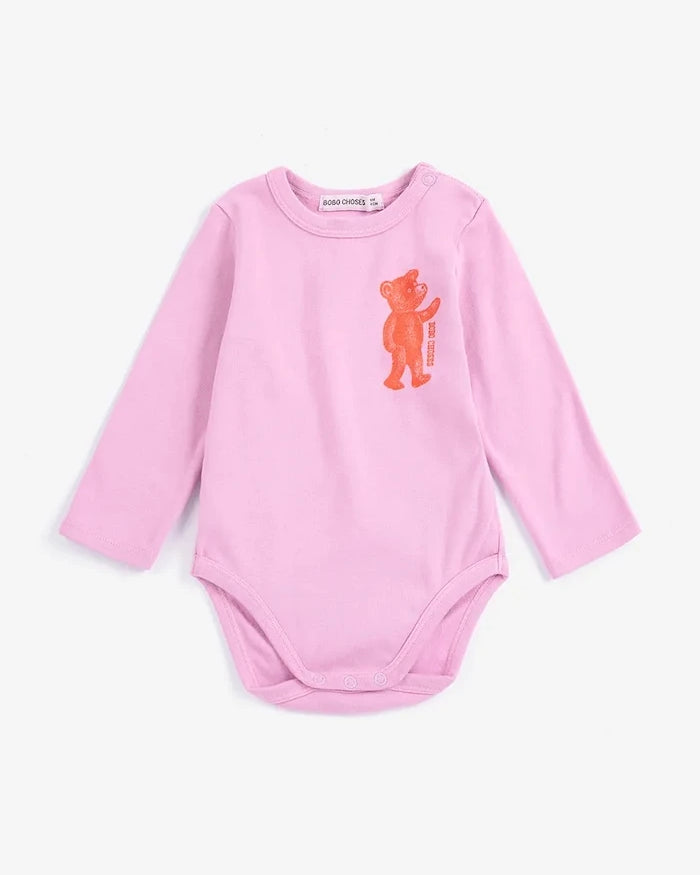 Bobo Choses pamuklu elastanlı bebek body Softpaw Monster