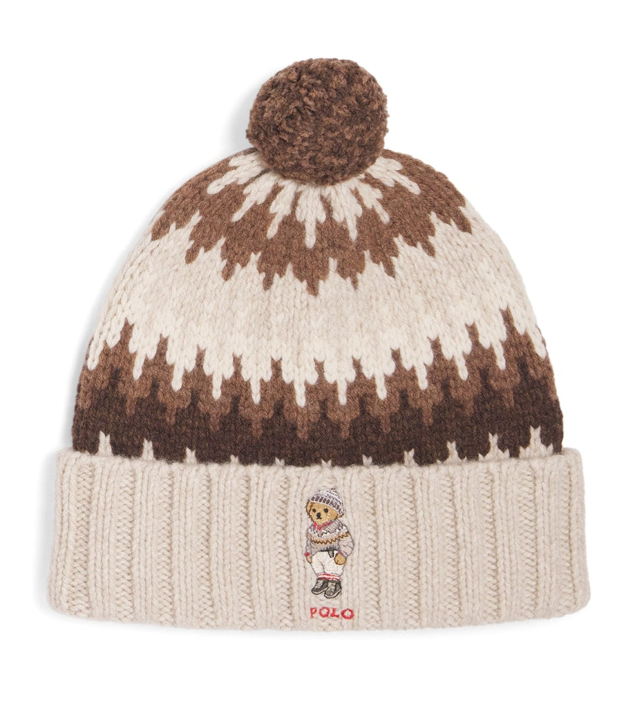 Polo Ralph Lauren Ivory Wool-Blend Pom-Pom Colorado Beanie