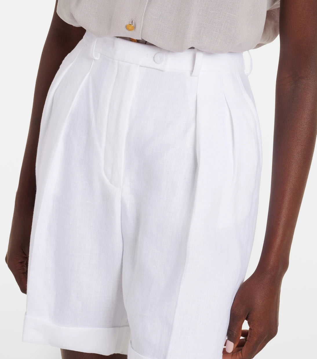 Loro Piana - George linen Bermuda shorts