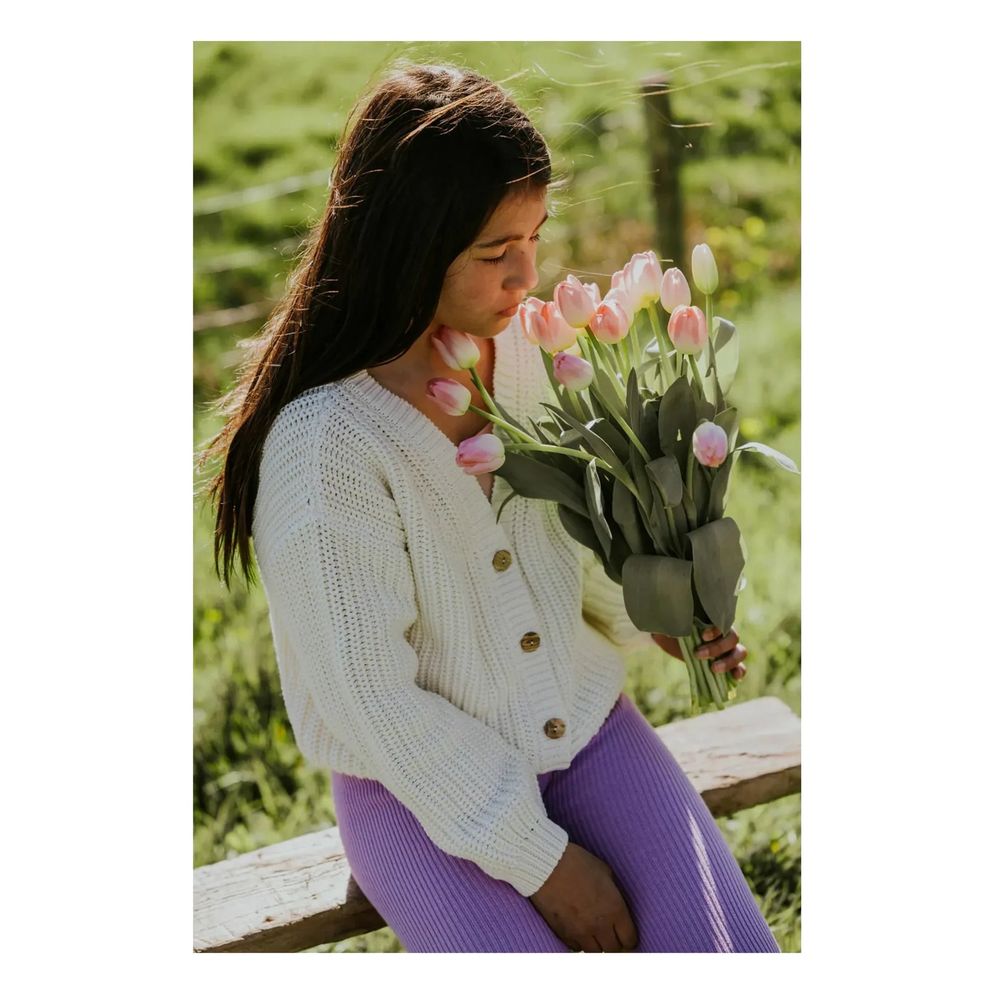 Yuki - Organic Cotton Chunky Cardigan | Ecru
