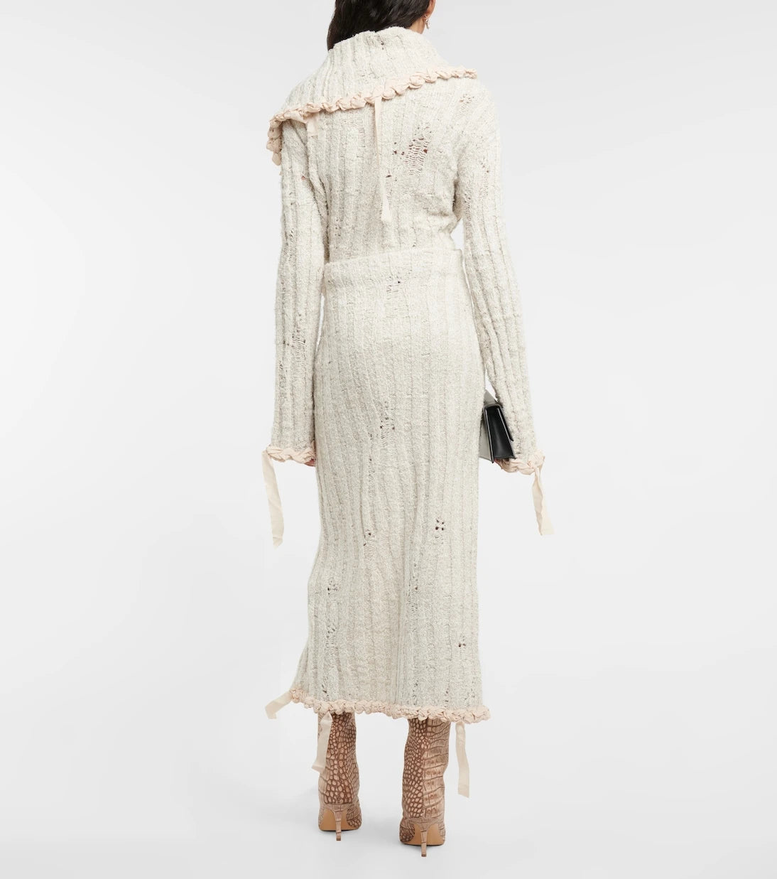 Acne Studios - Crochet wool-blend maxi skirt