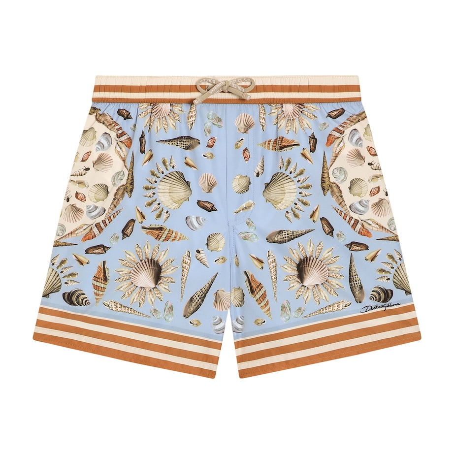 Dolce & Gabbana Kids Seashell Print Swim Shorts (8-12+ Years)