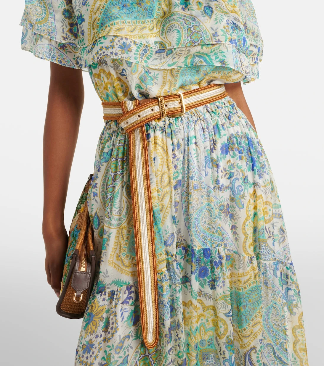 Etro - Striped woven belt