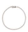 White Gold and Diamond Single Line Thread Bracelet