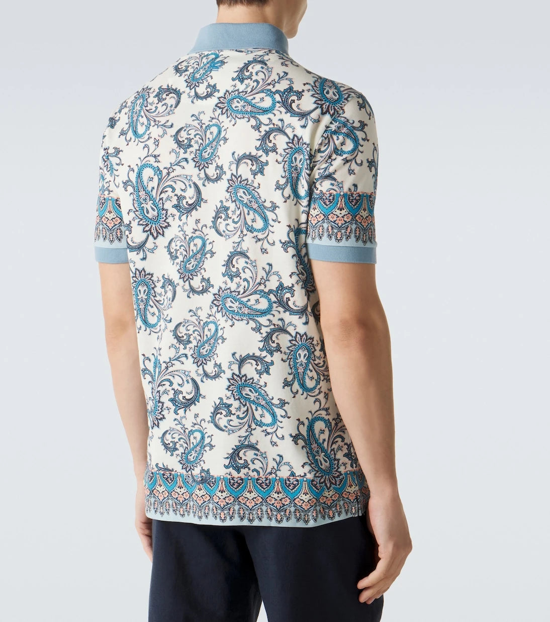 Etro - Paisley cotton piqué polo shirt